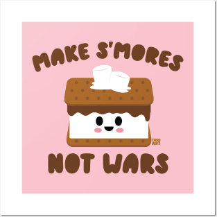 MAKE SMORES NOT WARS Posters and Art